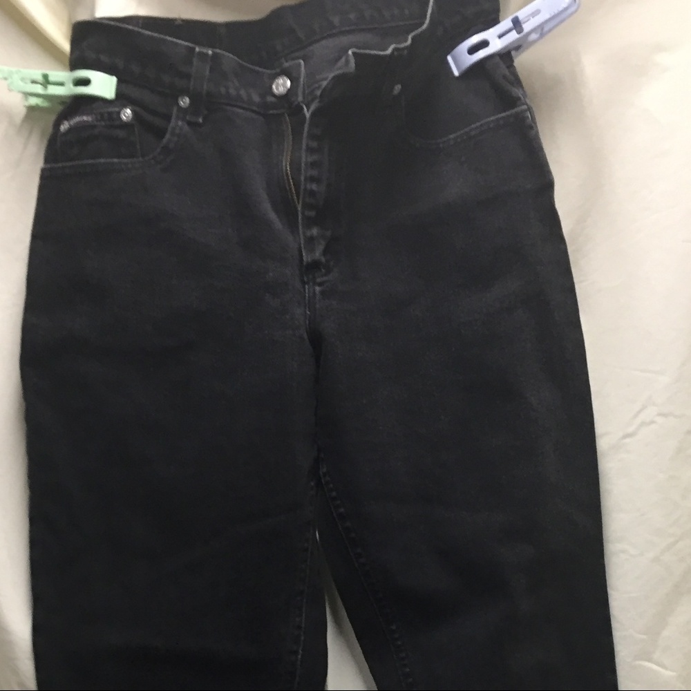 CHIC BLACK STRAIGHT LEG JEANS